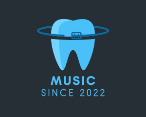 Dental - Tooth Orbit Braces logo design
