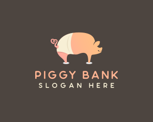 Pig Animal Farm logo design