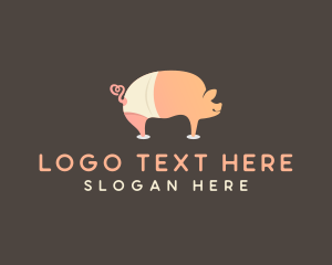 Animal Shelter - Pig Animal Farm logo design