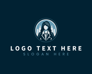 Headshot - Corporate Woman Office logo design