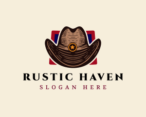 Rustic Cowboy Hat logo design