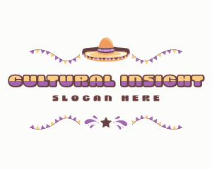 Mexican Festive Celebration logo design