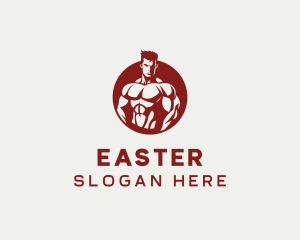 Male - Bodybuilding Fitness Sports logo design