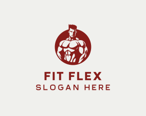 Bodybuilding Fitness Sports logo design