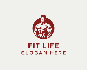 Bodybuilding Fitness Sports logo design