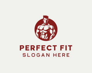 Bodybuilding Fitness Sports logo design