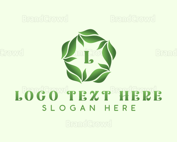 Natural Herbal Leaves Logo