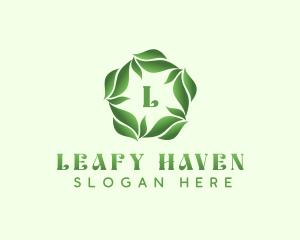 Natural Herbal Leaves logo design