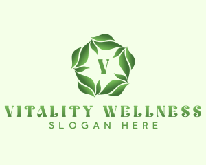 Natural Herbal Leaves logo design