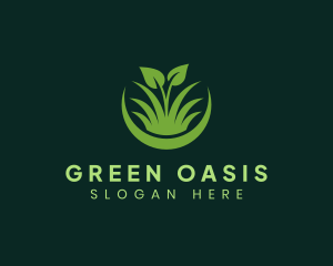 Vegetation - Grass Leaf Agriculture logo design