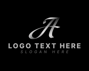 Lettering - Creative Cursive Letter A logo design