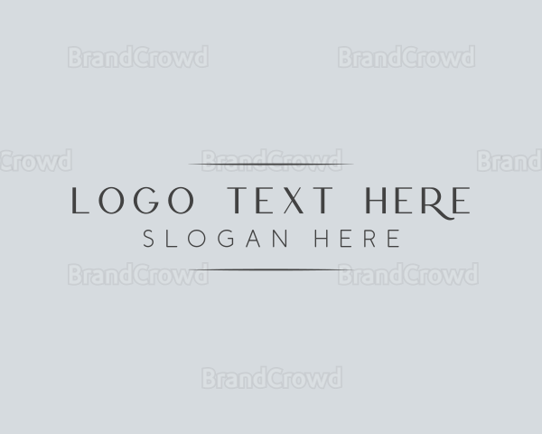 High End Elegant Business Logo