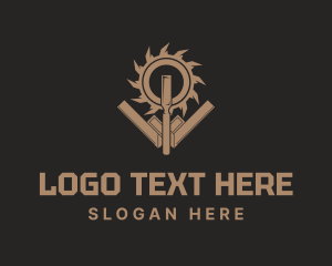 Woodcutter - Woodworks Industrial Tools logo design