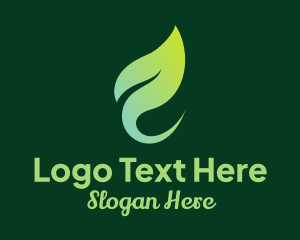 Natural Product - Abstract Garden Leaf logo design