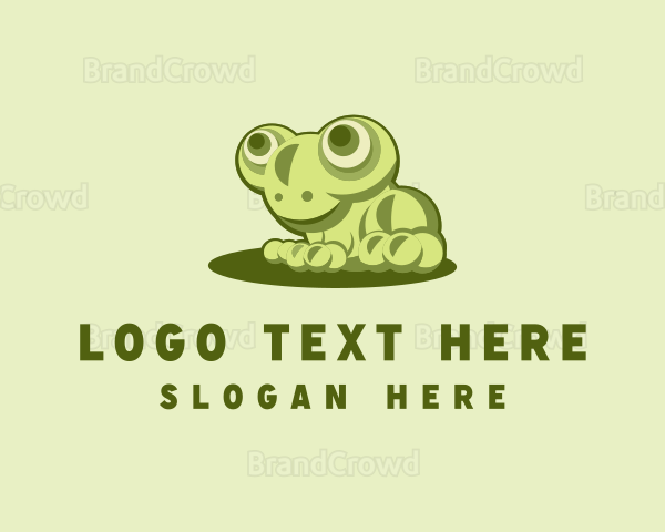 Cute Young Frog Logo