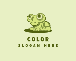 Pet Shop - Cute Young Frog logo design