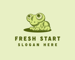 Young - Cute Young Frog logo design