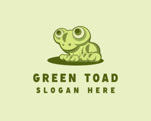 Cute Young Frog  logo design