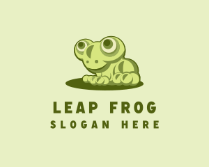 Frog - Cute Young Frog logo design