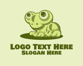 Young - Cute Young Frog logo design