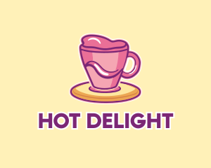 Sweet Coffee Cup Drink logo design