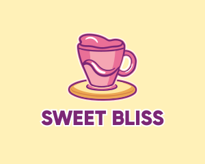 Sweet Coffee Cup Drink logo design