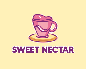 Sweet Coffee Cup Drink logo design