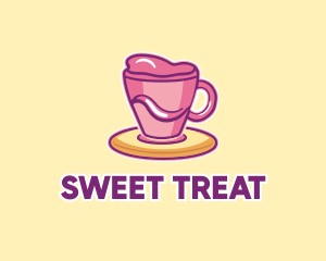 Sweet Coffee Cup Drink logo design