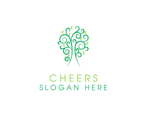 Illustrative - Tree Plant Spa logo design