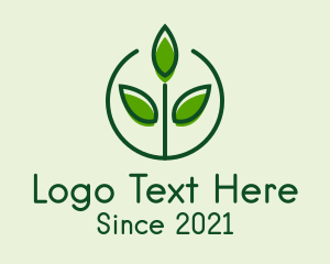 Vegetarian - Seedling Farm Agriculture logo design