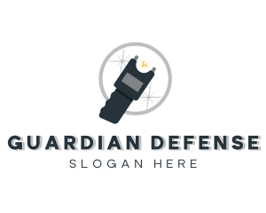 Self Defense - Police Taser Stun logo design