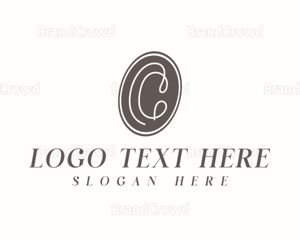 Creative Cursive Letter C Logo