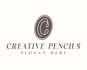 Creative Cursive Letter C logo design