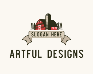 Farm Barn Grain Silo logo design