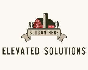 Farm Barn Grain Silo logo design