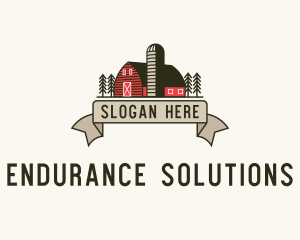 Farm Barn Grain Silo logo design