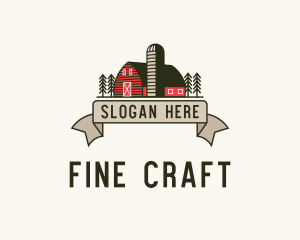 Farm Barn Grain Silo logo design