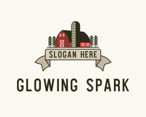 Farm Barn Grain Silo logo design