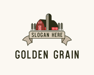 Farm Barn Grain Silo logo design