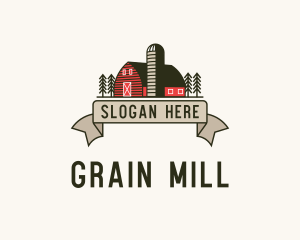 Farm Barn Grain Silo logo design