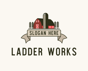 Farm Barn Grain Silo logo design