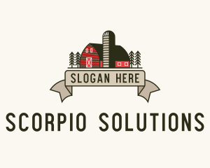 Farm Barn Grain Silo logo design