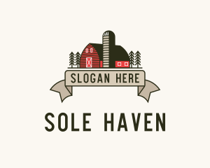 Farm Barn Grain Silo logo design