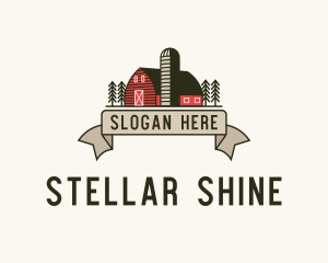 Farm Barn Grain Silo logo design