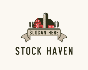 Stockroom - Farm Barn Grain Silo logo design