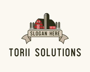 Farm Barn Grain Silo logo design