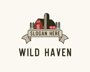 Farm Barn Grain Silo logo design