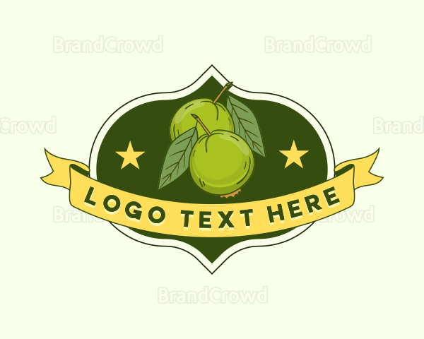 Fresh Guava Fruit Logo