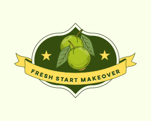 Fresh Guava Fruit logo design