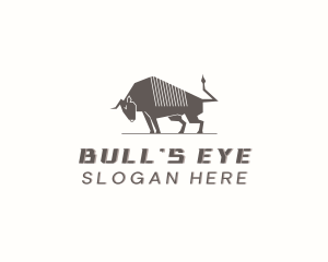 Wildlife Strong Bull  logo design